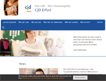 Tablet Screenshot of cjd-erfurt.de